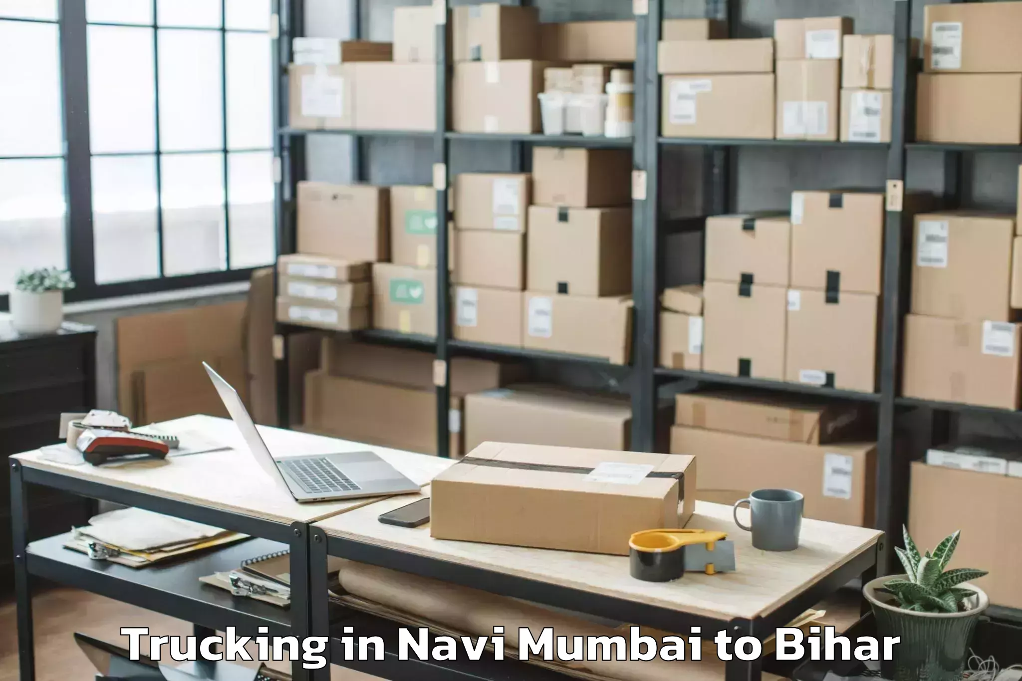 Trusted Navi Mumbai to Warisnagar Trucking